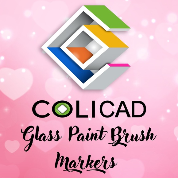 Colicad Glass Paint Brush Markers for Glasses, Ceramic, Porcelain - Picture 1 of 1